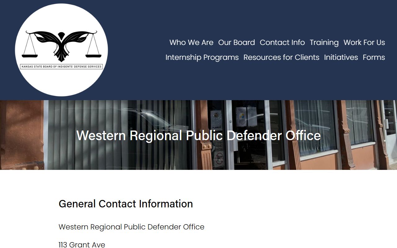 Finney County arrest records public defender office