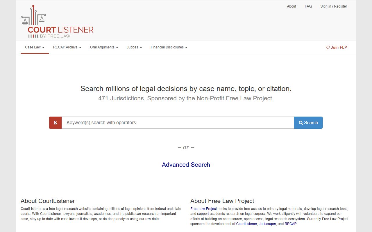 Finney County court records CourtListener legal search reference