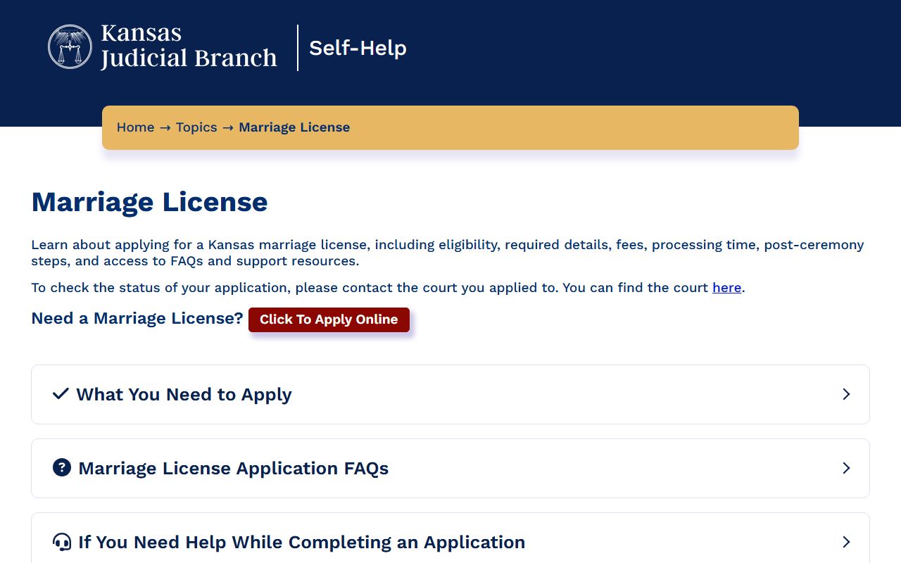 Finney County marriage records Kansas marriage license application source